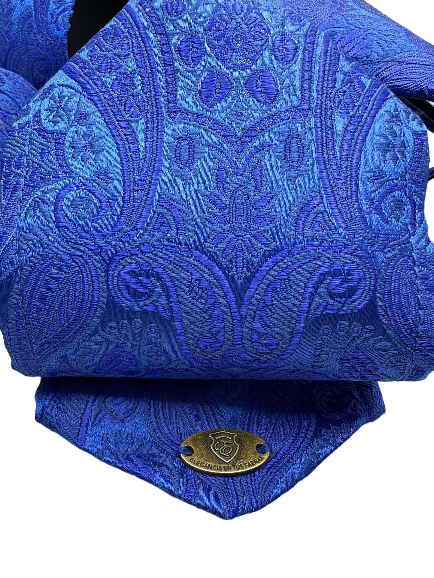 Emporio Charro Moño Azul Conjunto Diamante de 3 piezas