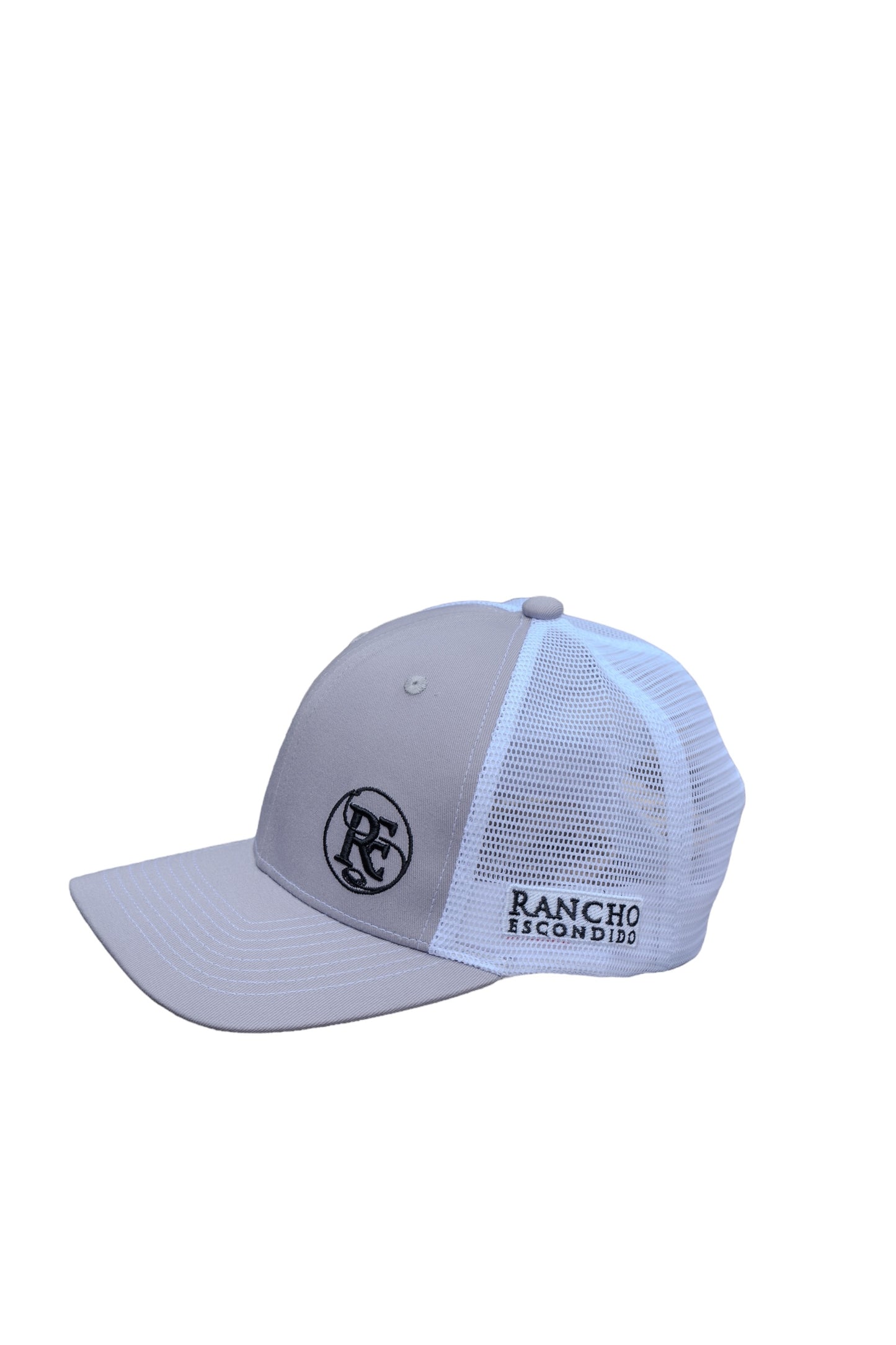 Rancho Escondido Embroidered Light Grey Hat with Embroidered Logo