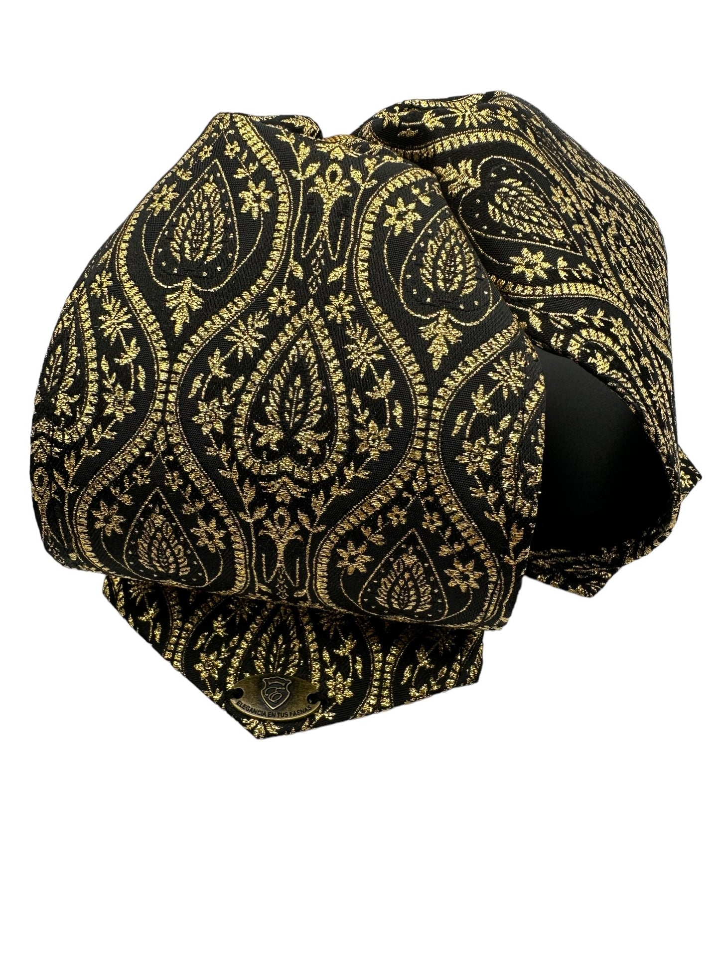 Emporio Charro Moño Negro Dorado